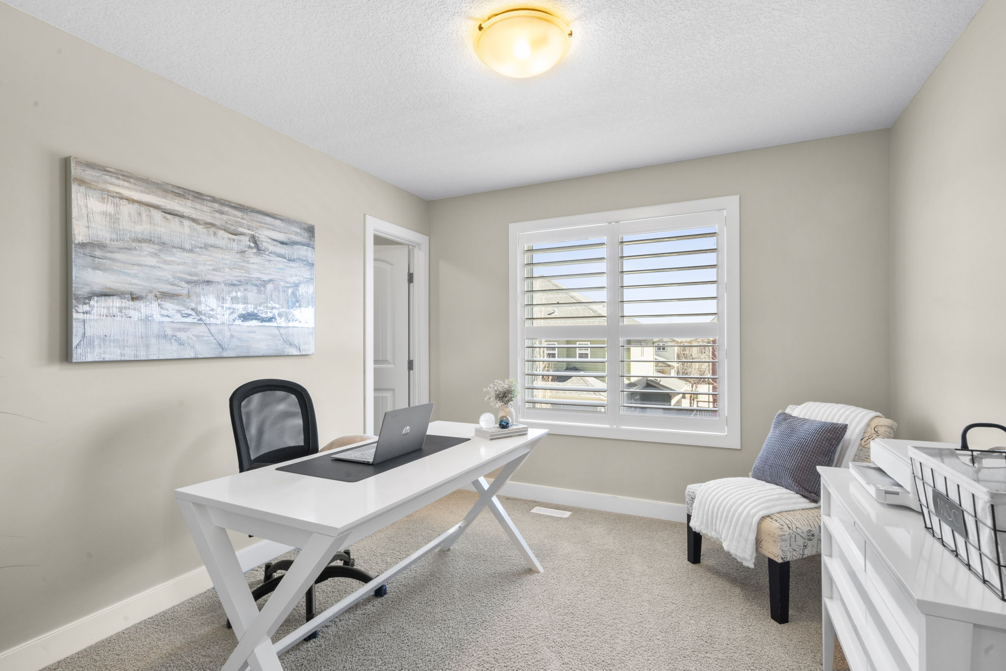 Bright dedicated office on the main floor